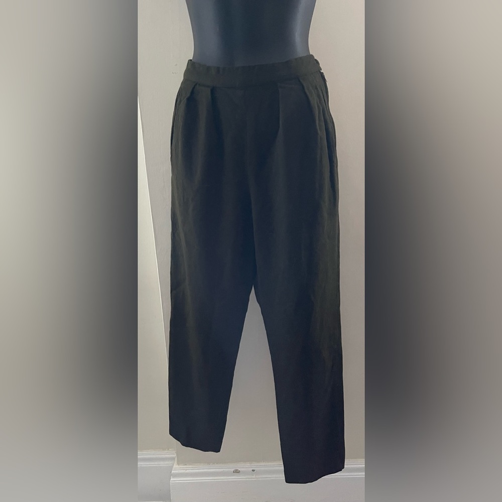 Sisley Olive Green Virgin Wool Pants Size 30